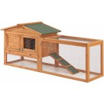 Helloshop26 - clapier à deux niveaux 68 x 156 x 52 cm sapin naturel Helloshop26 - clapier à deux niveaux 68 x 156 x 52 cm sapin naturel