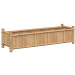 Helloshop26 - jardinière bac lit surélevé plantes fleurs terrasse jardin 100 x 30 x 25 cm bambou marron ... Helloshop26 - jardinière bac lit surélevé plantes fleurs terrasse jardin 100 x 30 x 25 cm bambou marron ...