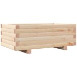 Helloshop26 - jardini�re bac lit sur�lev� plantes fleurs terrasse jardin 70 x 40 x 26, 5 cm bois de pin ...