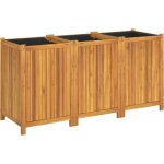 Helloshop26 - jardinière bac lit surélevé plantes fleurs terrasse jardin avec doublure 150 x 50 x 75 ... Helloshop26 - jardinière bac lit surélevé plantes fleurs terrasse jardin avec doublure 150 x 50 x 75 ...