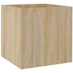 Helloshop26 - jardinire bac lit surlev plantes fleurs terrasse jardin sonoma 40 x 40 x 40 cm bois ...