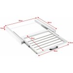 Kit de superposition pour lave - linge sche - linge standard 60 cm avec porte - serviettes blanc