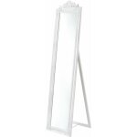 Helloshop26 - miroir sur pied inclinable 160 x 40 cm blanc mat