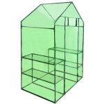 Helloshop26 - serre tente abri plante fleur lgumes avec 4 tagres vert