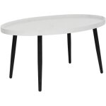 Lisa design - helsinki - table basse - effet marbre - 80 cm - blanc Lisa design - helsinki - table basse - effet marbre - 80 cm - blanc