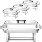Hendi - buffet bain - marie chauffe - plats pour p�te gn 1 / 1 acier - jeu de 4 pcs.