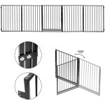 Hengda - swanew barriere de securite barrire de chemine 5 pices barrire de porte pour chien parc ...
