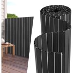 Hengda - swanew canisse en pvc double face, 90% d'occultation, gris anthracite, h. 90 cm x l. 50 cm