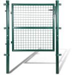 Hengda - swanew portail de clture de jardin portillon grillag avec poteaux acier portail de jardin ...