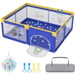 200x180cmx68cm parc pour bb pliable parc pour enfants parc pour bbs playpen avec 50 balles ocan, ...