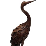 H�ron en fer d�coratif 12x9x30cm