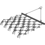 Mophorn herse tranante, herse  chane durable de 5, 8 pi x 4, 8 pi avec 60 dents acres, compatible ...