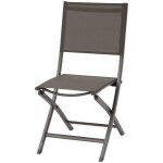 Hesperide - lot de 4 chaises de jardin pliantes essentia wengé & praliné aluminium et texaline - hespéride ... Hesperide - lot de 4 chaises de jardin pliantes essentia wengé & praliné aluminium et texaline - hespéride ...