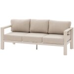 Canap� de jardin �vasion argile 3 places en polyester et aluminium - hesp�ride