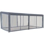 Hesperide - moustiquaire pour pergola bioclimatique avila graphite 6 x 3, 5m en polyester - hespride ...