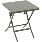 Hesperide - table d appoint de jardin carr�e greensboro vert laurier 40 x 40cm en acier - hesp�ride