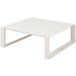 Hesperide - table basse de jardin carre allure avoine 97 x 97 x 37cm en aluminium - hespride