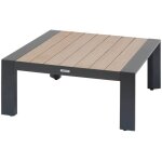 Hesperide - table basse de jardin carre vasion graphite & honey 87 x 87cm en aluminium - hespride