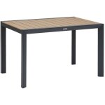 Hesperide - table de jardin rectangulaire alu evasion 4 places effet bois - hespéride Hesperide - table de jardin rectangulaire alu evasion 4 places effet bois - hespéride