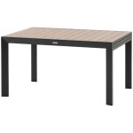 Table de jardin extensible coulissante Évasion effet bois honey & graphite 10 places lates en aluminium ... Table de jardin extensible coulissante Évasion effet bois honey & graphite 10 places lates en aluminium ...