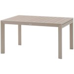 Table de jardin extensible coulissante Évasion effet bois lin & argile 10 places lates en aluminium - ... Table de jardin extensible coulissante Évasion effet bois lin & argile 10 places lates en aluminium - ...