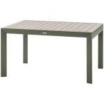 Hesperide - table de jardin extensible coulissante Évasion effet bois lin & vert laurier 10 places lates ... Hesperide - table de jardin extensible coulissante Évasion effet bois lin & vert laurier 10 places lates ...