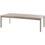 Hesperide - table de jardin extensible en aluminium effet bois 14 places evasion