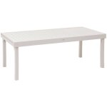 Hesperide - table de jardin extensible piazza argile 12 places en aluminium trait en epoxy - hespride ...