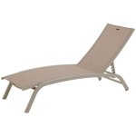 Transat bonao lin & argile 2 roues en aluminium et texaline - hesp�ride