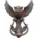 Heurtoir de porte en fonte - style vintage - chouette - dcoration pour votre jardin, maison en bois, ...