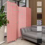 Hexim cloison 180x180cm séparateur d'espace paravent Écran de confidentialité: 1 pièce, rouge & blanc ... Hexim cloison 180x180cm séparateur d'espace paravent Écran de confidentialité: 1 pièce, rouge & blanc ...