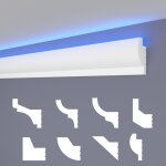 Heximo led moulures classiques, �clairage indirect corniche de plafond xps styropor: 1. 7 m�tres / 1 ...