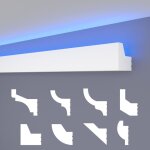 Heximo led moulures classiques, �clairage indirect corniche de plafond xps styropor: 20. 4 m�tres / 12 ...