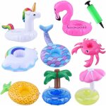 Flotteurs de boissons gonflables, lot de 8 porte - boissons gonflables, sous - verres, porte - boissons ...