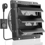 Hg power 250mm ventilateur d'extraction � volets avec r�gulateur de vitesse 1100m� / h extracteur d'air ...