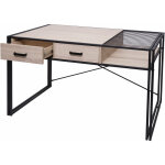 Hhg - jamais utilis] bureau 453, bureau bureau informatique, industriel 76x120x70cm, l'aspect du chne ...