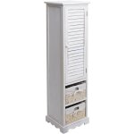 Hhg - jamais utilis] commode de salle de bain 674, meuble de salle de bain 120x27x29cm bois massif, ...