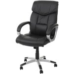 Hhg - jamais utilis] fauteuil / sige de bureau m61, classique, similicuir, noir