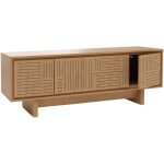 Hhg - meuble tv 911, meuble tv, table tv, meuble bas, commode, tiroirs, tagres, mlamine 51, 5x150x39, ...