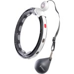 Hhm15 hula hoop noir magntique avec poids + compteur hms