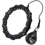 Hhw11 hula hoop noir grande taille avec poids hms