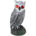 Hibou anti - oiseaux de jardin en plastique, yeux rouges, hiboux pour loigner les oiseaux, dtails fins, ...