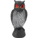 Hibou anti - oiseaux de jardin en plastique, yeux rouges, hiboux pour �loigner les oiseaux, d�tails fins, ...