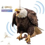 Hibou effaroucheur oiseaux, hibou anti corbeau anti - pigeon, hibou �pouvantail pendentif jardin protecteur, ...