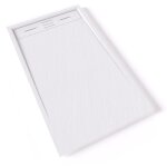 Saniverre - hiemal receveur de douche 70 x 120 cm rsine blanc aspect ardoise + bonde incluse - salle ...