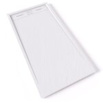 Saniverre - hiemal receveur de douche 70 x 140 cm r�sine blanc aspect ardoise + bonde incluse - salle ...