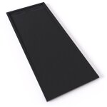 Hiemal receveur de douche 70 x 170 cm r�sine noir aspect ardoise + bonde incluse - salle de bain