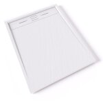 Saniverre - hiemal receveur de douche 80 x 100 cm rsine blanc aspect ardoise + bonde incluse - salle ...