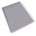 Saniverre - hiemal receveur de douche 80 x 100 cm rsine gris aspect ardoise + bonde incluse - salle ...