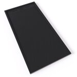 Saniverre - hiemal receveur de douche 80 x 160 cm rsine noir aspect ardoise + bonde incluse - salle ...